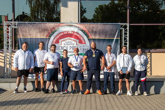 Équipe Force Occitane aux championnats d'Europe de développé couché