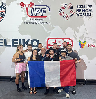 Équipe de France aux IPF Bench Worlds 2024 à Austin